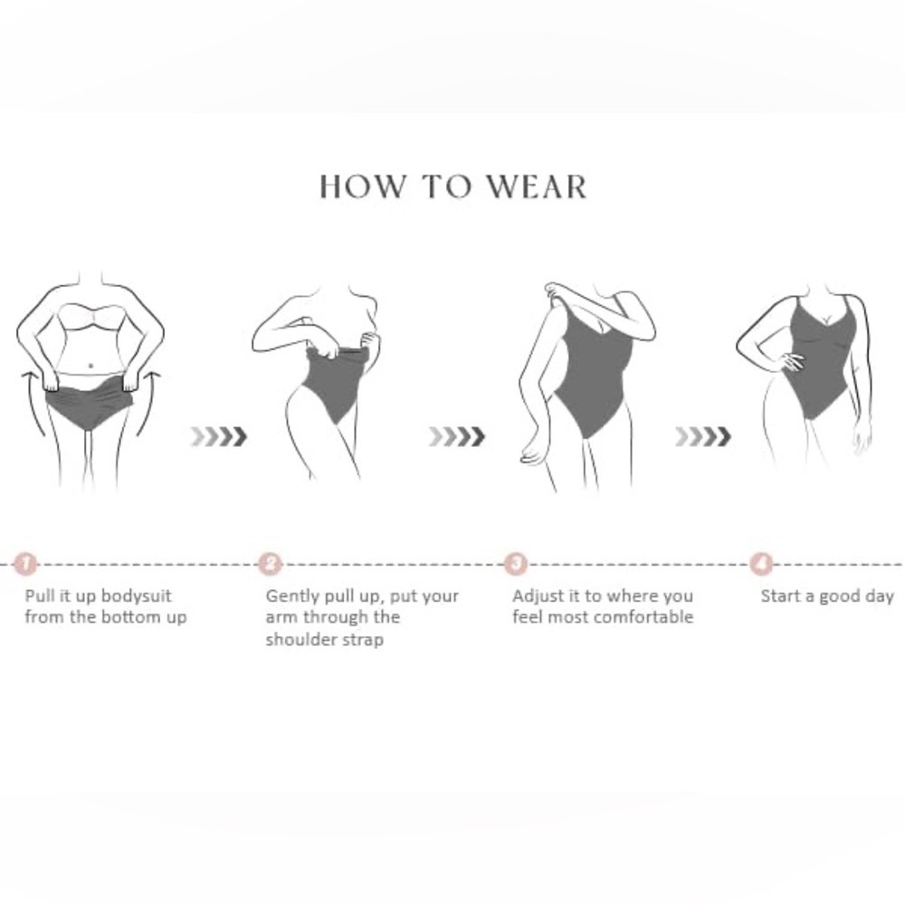 FEELINGIRL TUMMY CONTROL BODYSUIT BUTT LIFTER SHAPEWEAR - Picture 9 of 11